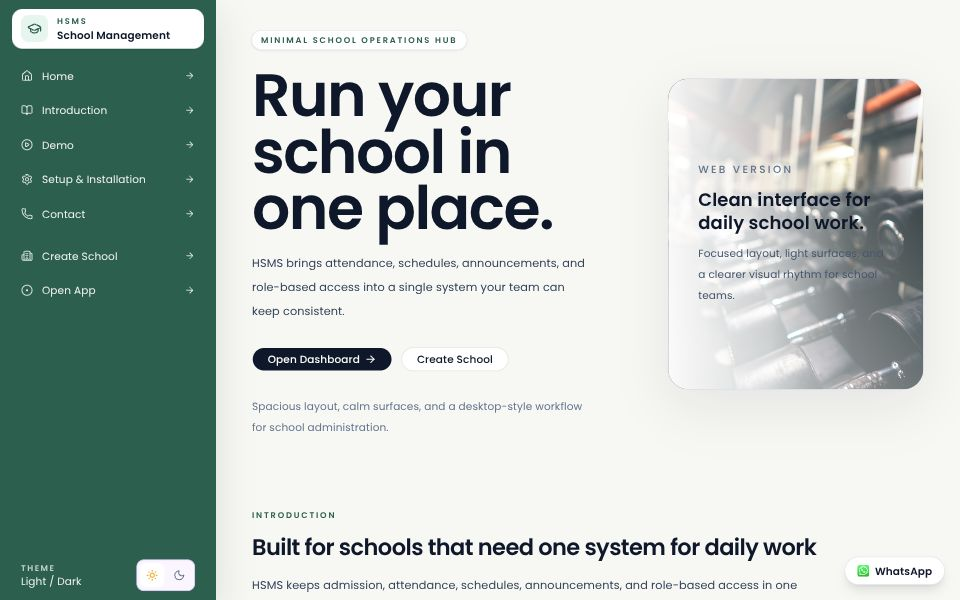 School Control — School Management System preview